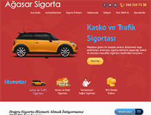 Tablet Screenshot of agasarsigorta.com